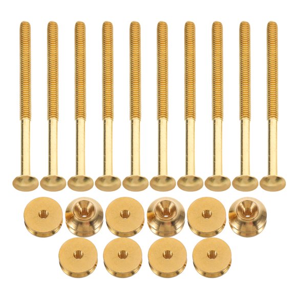 SWETRACE 10Jgo Conjunto De Tornillos Y Tuercas De Para Uso En Tetera Estable Y Duradero Dorado