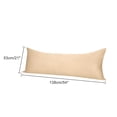 thumbnail image 6 of Unique Bargains Silky Satin Zippered Body Pillow Cover, 21" x 54", Champagne, 6 of 7