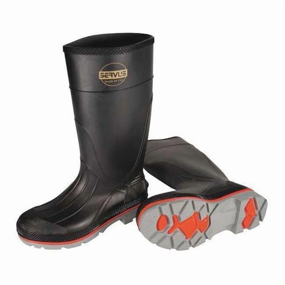 Honeywell Servus Rubber Boot,Men's,15,Knee,Black,PR 75108/15