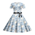 thumbnail image 4 of XEGLSBU Dresses for Girls Easter Print Girls Sleeveless Dress Back Elastic Zipper for Casual Outdoor Daily Wear (Sky Blue-C Size 7-8 Years), 4 of 4
