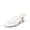 WHITE, variant on Women's Bow Heels – Kitten Heel Mule Sandals, Square Toe Strappy Slip On Dress Heels, Elegant Bridal Wedding Party Formal Shoes for Special Occasions
