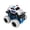 White, variant on 360 Degree Rotation Police Monster Truck Inertia Stunt Vehicle with Friction Power for High Speed Racing and Impact Flip Action Fun Performance Black