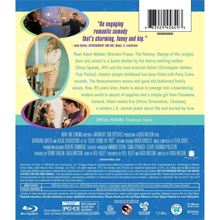 Warner Bros., Blu-ray, Blast from the Past, Comedy Romance PG-13