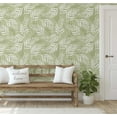 thumbnail image 5 of S4Sassy Self-Stick Decorative Wallpaper, Leaves Wall Paper, Vinyl Waterproof Contact Paper, Green, 25"X 360" Removable Renter Friendly Walls Covering For Bedroom, Dining Room, 5 of 9