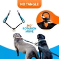 thumbnail image 4 of Correa doble reflectante para 2 perros, asas acolchadas, correa doble para perros medianos y grandes, para entrenamiento, trote, correr, suministros para mascotas, 4 of 5