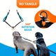 thumbnail image 4 of Correa doble reflectante para 2 perros, asas acolchadas, correa doble para perros medianos y grandes, para entrenamiento, trote, correr, suministros para mascotas, 4 of 5