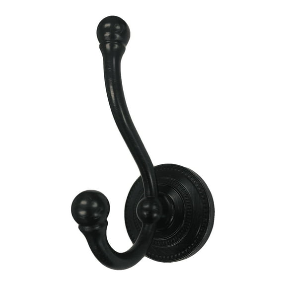 Liberty 131605 4 1/2" Ashworth Beaded Coat Hat Hook Venetian Bronze Finish