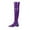 Purple, variant on Boots for Teen Girls Fall/Winter Candy Low Heel Patent Synthetic Side Zip Tall Over-the-Knee Boots US:9(42)