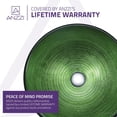 thumbnail image 4 of Anzzi Ls-Az287 Posh 16-1/2" Glass Vessel Bathroom Sink - Green, 4 of 5