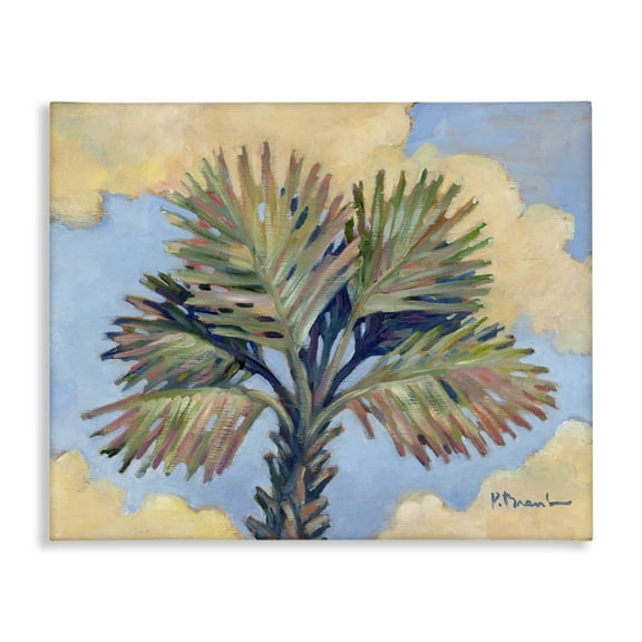 Stupell Industries Summer Californian Palm Landscape & Nature Painting Wrapped Canvas Art Print Wall Art, 20 x 16
