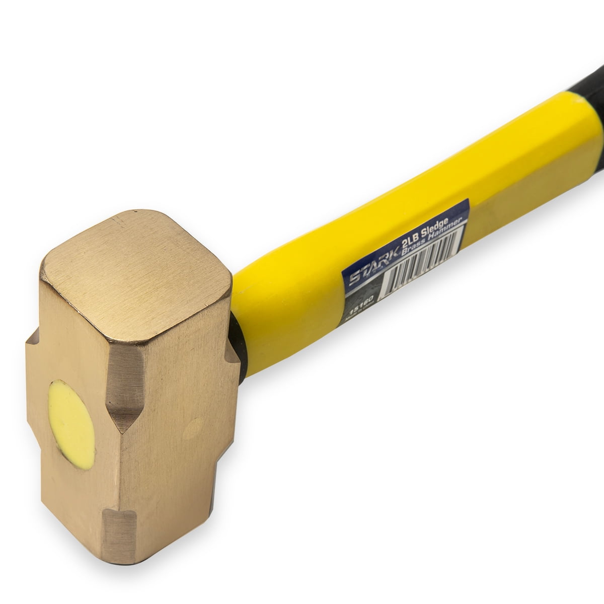 Stark USA 2LB Brass Sledge Hammer With Fiberglass Handle, Corrosion Resistant, 32oz