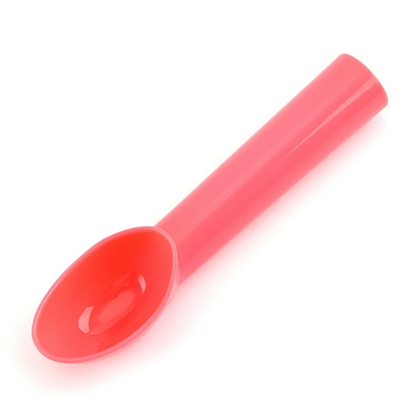 Bewildely Cuchara para helado, cuchara para cocina, cuchara para sandía, postre, cuchara para servir de mano, cuchara para servir, vajilla, Cocina y Comedor Rosado
