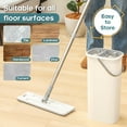 thumbnail image 7 of Mop and Bucket Set, 360° Squeeze Microfiber Mops for Floor Cleaning, Two-Chamber Cleaning Bucket&nbsp;for Wet and Dry Use, Home Floor Cleaning System Mop for Wood, Laminate, Tiles, Vinyl, 7 of 7