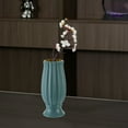 thumbnail image 4 of PATLOLLAV 1 Pcs Plastic Vase, Elegant Imitation Ceramic Vase, Unbreakable Centerpieces Flower Arrangement Decorative Vase for Living Room, Dining Table, Office Decor, Bedroom, Table, Kitchen Shelf, 4 of 6