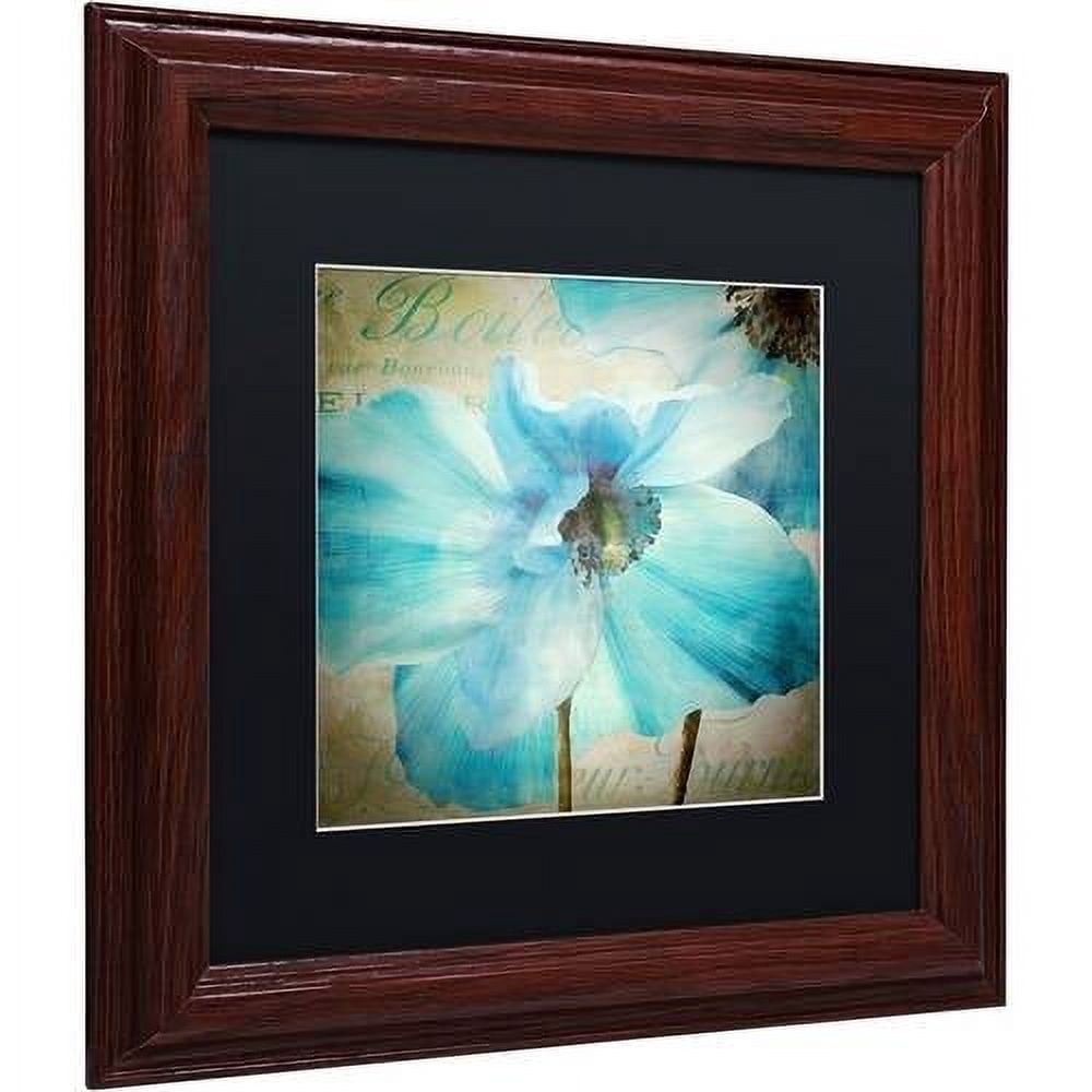 Trademark Fine Art "Himalayan Blue II" Canvas Art by Color Bakery Black Matte, Wood Frame
