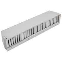 Forno Frassanito 60-Inch Recessed Range Hood, Stainless Steel Baffle Filters, LED Lighting