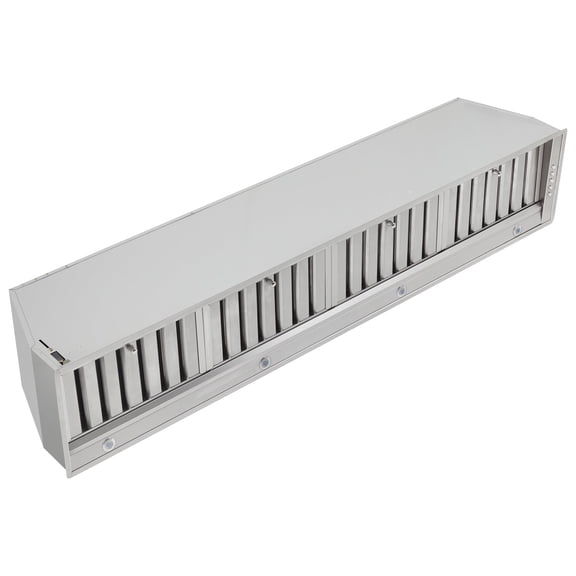 Forno Frassanito 60-Inch Recessed Range Hood, Stainless Steel Baffle Filters, LED Lighting