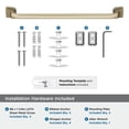 thumbnail image 5 of Amerock Revitalize Golden Champagne 18 inch (457mm) Towel Bar, 5 of 8