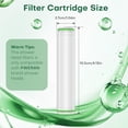 thumbnail image 4 of Feelso 2 pack Shower Filter for Handheld Shower Head, 18 Stage Replacement Carbon Fiber Filters for Hard Water, 4 of 8