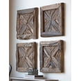 thumbnail image 3 of Uttermost Rennick Transitional Reclaimed Wood Wall Art in Brown, 3 of 3