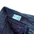 thumbnail image 3 of KIDSCOOL SPACE Boys Summer Denim Shorts, Ripped Soft Elastic Band Inside Half Jean Pants,Deep Blue,5-6 Years, 3 of 5