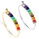 thumbnail image 4 of Xiao Hua Pulsera de cuentas hecha a mano, adecuada tanto para hombres como para mujeres, pulsera de piedra natural de siete colores enrollada a mano (estilo B plateado), 4 of 5