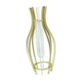 thumbnail image 3 of Jarrón de mesa transparente con forma de tubo hidropónico para arreglos florales Oro 8x8x25cm, 3 of 9