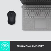 Logitech M185 Wireless Mouse, 2.4GHz with USB Mini Receiver, 12-Month Battery Life, 1000 DPI Optical Tracking, Ambidextrous PC/Mac/Laptop