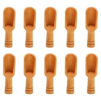 10PCs Wooden Mini Scoop Salt Sugar Coffee Spoon Kitchen Cooking Tool