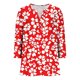 thumbnail image 5 of Tejiojio 3/4 Length Seelve Shirts for Women Casual Printed Crewneck Blouse Loose Fit Summer Top, 5 of 5