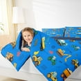 thumbnail image 4 of Castle Fairy Children Kids Cartoon Truck 3 Pieces Queen Comforter Set,Construction Vehicles Ultra Soft Bedding Sets,Kawaii Car Theme Bedding Comforter Set Breathable,Ultra Soft Home Decor,Reversible, 4 of 8