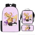 thumbnail image 1 of Primary And Secondary School Students Animation Backpack, Youth Schoolbag Three-piece Set-SinKeeU, 1 of 4