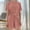 Pink, variant on Summer Pajamas for Women Summer Solid Color Breathable Pajama Set Casual Crew Neck Short Sleeve Sleepwear with Shorts Summer Pjs for Women