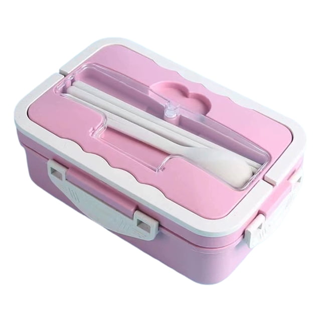 Dvumao Wheats Straw Lunch Box, Microwave Safe Bento Box with Built-in Cutlery Slot, Portable Container for School & Office