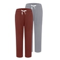 thumbnail image 4 of QASIEATN 2 PC Women's Casual Sport Pants Fashion Solid Pocket Sweatpants for Women Jogger Trousers, 4 of 9