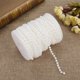 thumbnail image 3 of 25 m / Rollo de Cuentas de Perlas Cuentas de Alambre Perlas de molienda Perlas de Alambre de la Guirnalda de la Cadena de Bricolaje decoración de la Boda o Manualidades 6 mm(White) Ecomeon no, 3 of 6