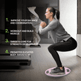 thumbnail image 5 of Magshion Wobble Balance Board for Standing Desk, Exercise Balance Trainer with 360° Rotation and Handle, Physical Therapy and Core Training, Pink, 5 of 10