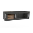 thumbnail image 4 of Alpine 48" Wood Floating Vanity Base in Black with Gold Handles, 4 of 5