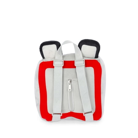 Minecraft Boys Wolf Plush Backpack, 12.5 Grey