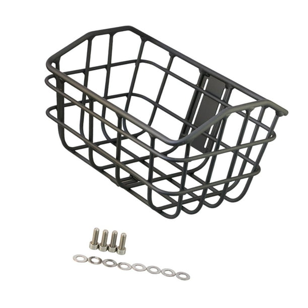 Cesta de canasta de bicicleta Cesta de carga Fácilmente Instale la construcción resistente Accesorios de gran capacidad de gran capacidad NEGRO para Cesta de bicicleta