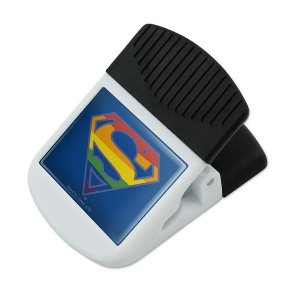 Superman Rainbow Shield Logo Refrigerator Fridge Magnet Magnetic Hanging Hook Note Snack Clip
