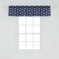 thumbnail image 2 of Ambesonne Starfish Window Valance, Peachy Toned Motif on Blue, 54" X 12", Navy Blue Peach, 2 of 3