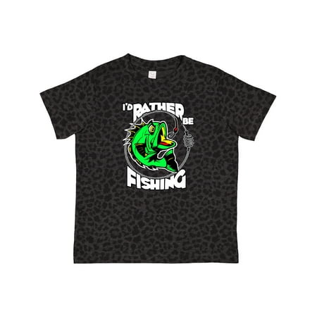 

Inktastic I d Rather Be Fishing Gift Toddler Boy or Toddler Girl T-Shirt