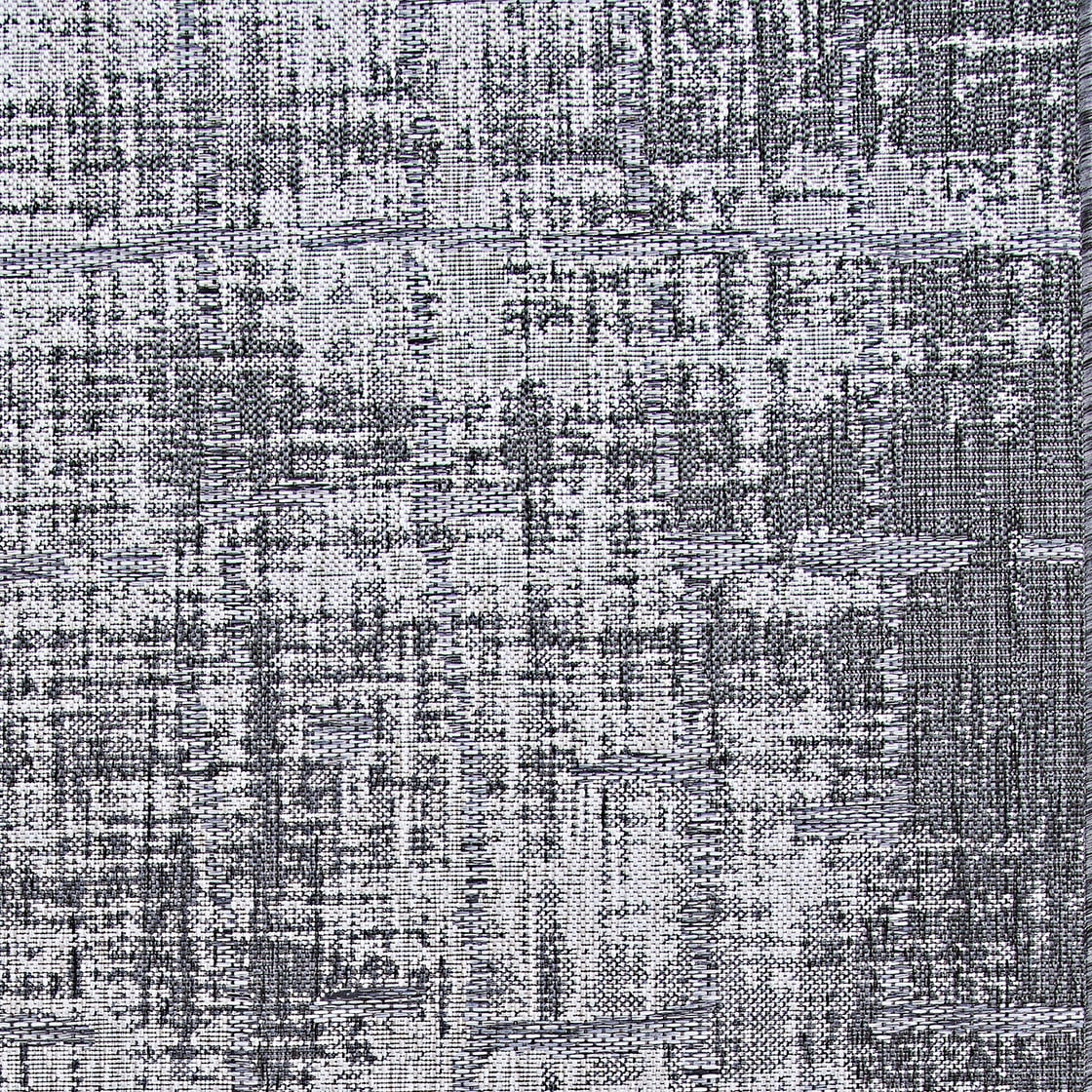Couristan Charm Tiverton 2'2" x 4'3" Anthracite Grey and Light Grey Outdoor Rug