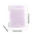 thumbnail image 3 of Nkmbld Spiral Notebooks A5 Horizontal Thickened Coil Notebook Excerpt Colorful Plastic Cover Notebook Quality Writing Paper for Work, Travel and Notes, Purple, 3 of 8