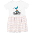 thumbnail image 3 of Inktastic 4th Birthday Mermaid Tail Girls Girls Toddler Dress, 3 of 5