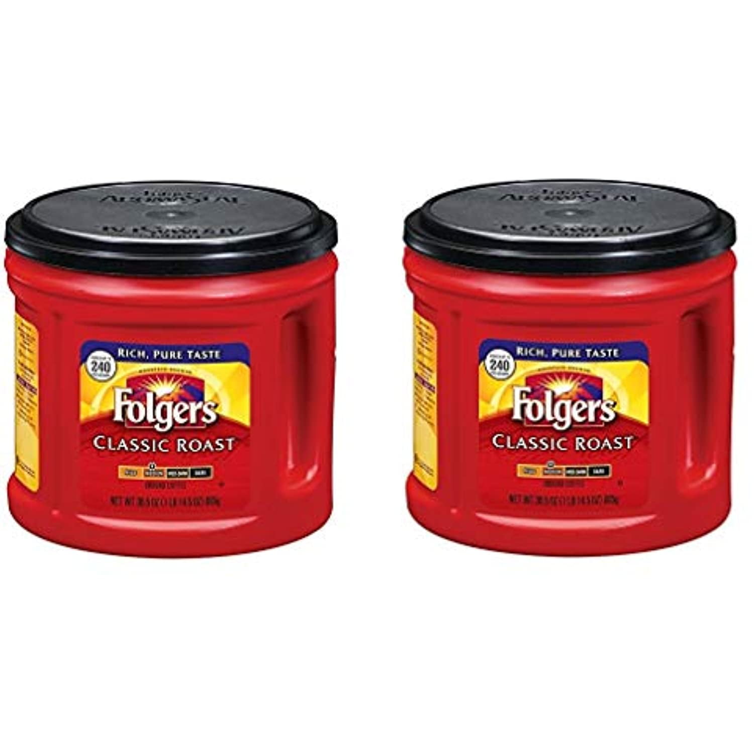 Folgers Classic Roast Ground Coffee, Medium Roast, 30.5 Ounce, 2 Pack