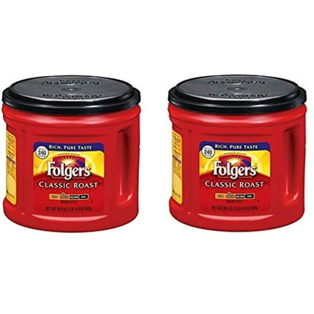 Folgers Classic Roast Ground Coffee, Medium Roast, 30.5 Ounce, 2 Pack