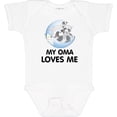thumbnail image 3 of Inktastic Raccoon My Oma Loves Me Boys or Girls Baby Bodysuit, 3 of 5