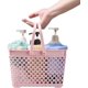 thumbnail image 3 of Cesta de plástico para ducha con asa, organizador portátil, contenedores de almacenamiento para baño, despensa, cocina, dormitorio universitario (verde) Ormromra DLM406-3, 3 of 9